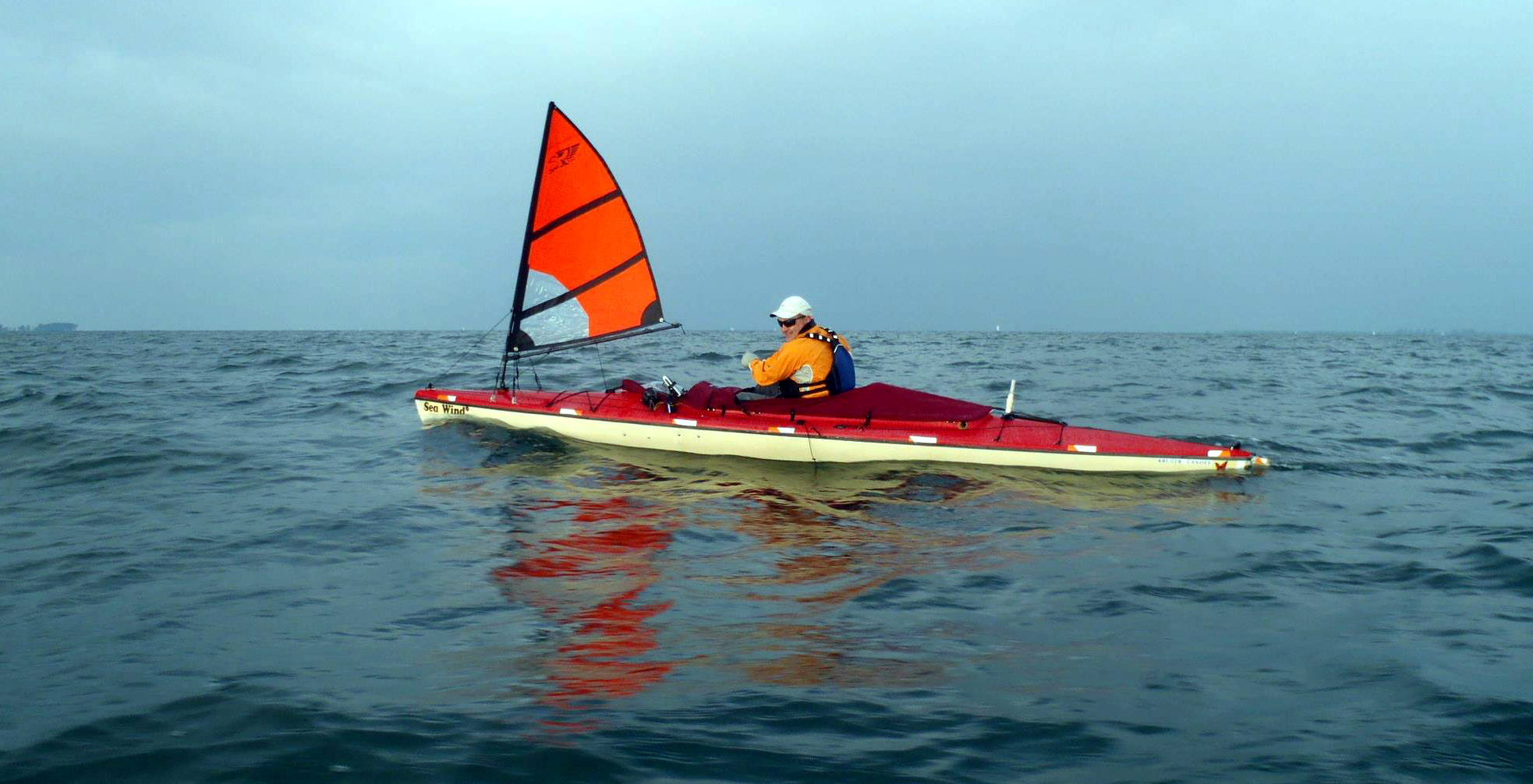  sailing with his Falcon Sail during the 2013 Everglades Challenge