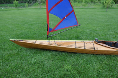 Kayak Sail Install Picture