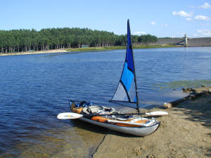 Kayak Sail on a Inflateable Kayak